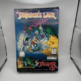 Dragon's Lair Atari Jaguar CD Complete CIB Large Box Reg Card