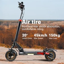 80OW Electric Scooter for Adult 48V15AH 28MPH 10''Off-road Commuting E-Scooter