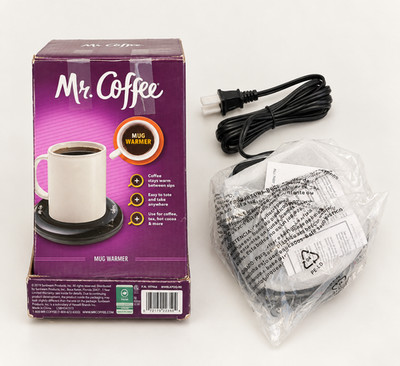 Mr. Coffee Mug Warmer MWBLKPDQ-RB P.N. 197964 Black w/ Box Cord