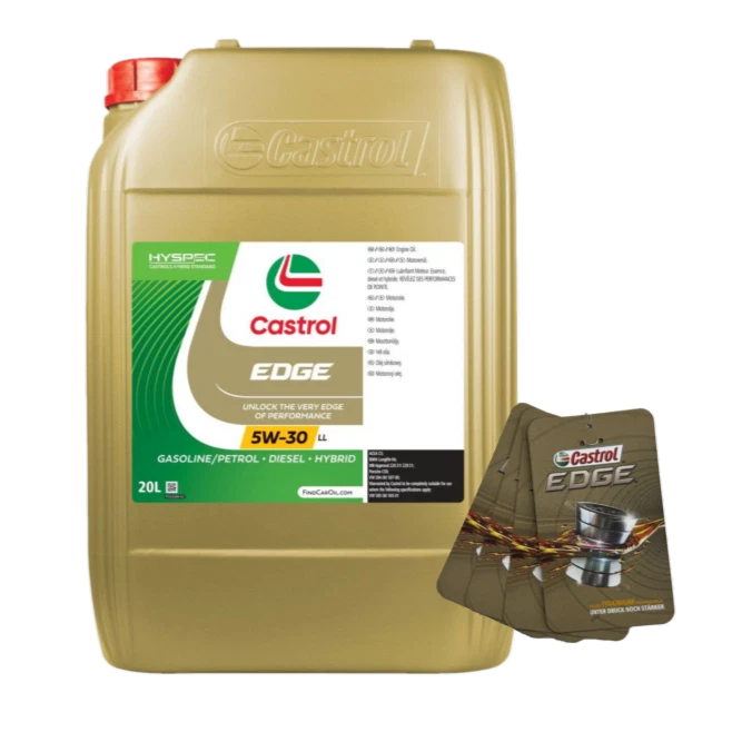 CASTROL GERMANY GMBH Castrol EDGE 5W-30 LL / 20 Liter Kanister + 4 Ölzettel VW 504.00 507.00 longlife