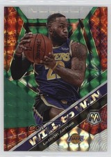 2019-20 Panini Mosaic Will to Win Green Mosaic Prizm LeBron James #7 00m9