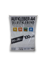 100 Selbstklebende Din A4 Etiketten Aufkleber 210X297 Mm Universell Bedruckbar