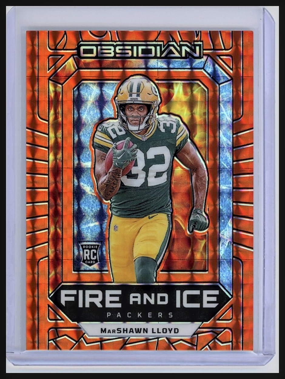 MarShawn Lloyd Panini Obsidian Fire and Ice #22 Orange Mosaic