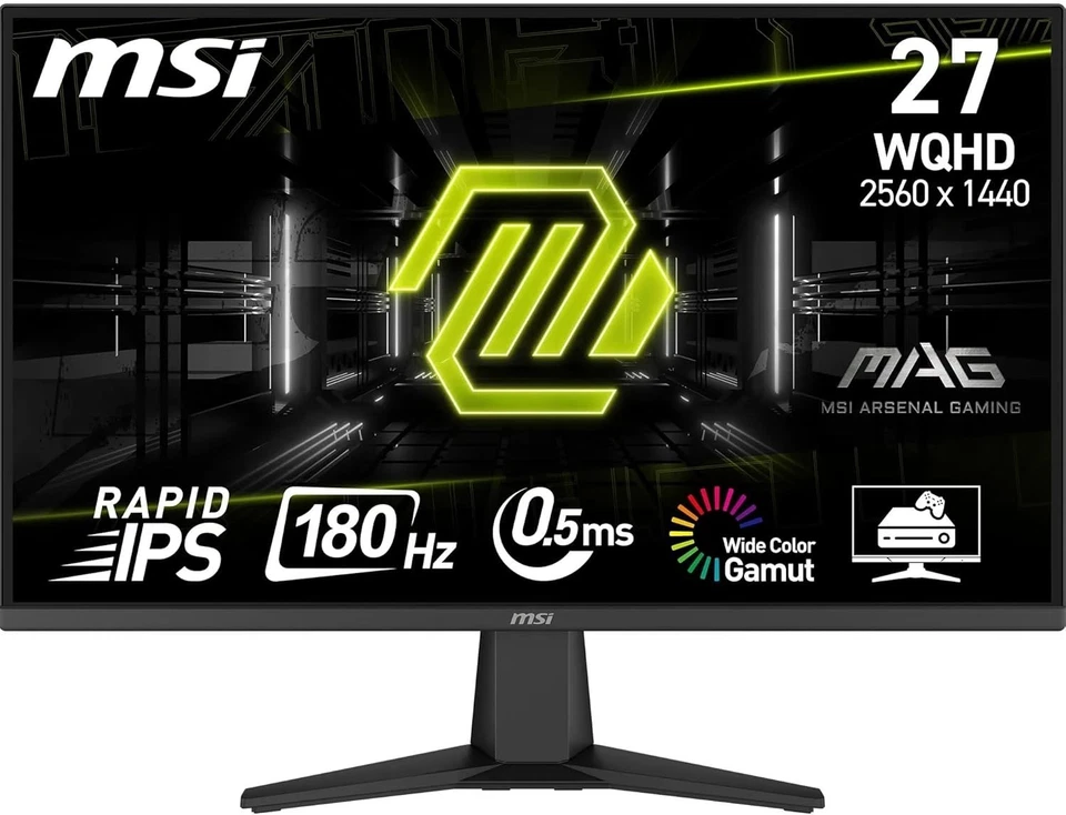 MSI MAG 275QF 68.6 cm WQHD Gaming Monitor Rapid IPS Panel - 2560x1440 180Hz NEU