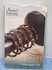 ANNIE'S SIMPLY BEADS Kit - Bracelet Set - INDIAN AGATE COIL - BD003