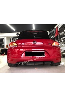 Sport Rear Diffuser compatible Volkswagen Scirocco 2008-2014 Glossy Black