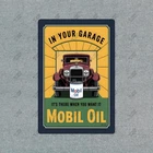 Vintage Style Mobil Oil Garage Sign Automotive Decor Retro Gas #993695