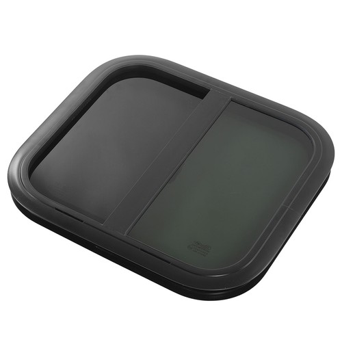 *´ For 48-53mm Wall Thickness 500x450mmm Rounded Sliding Black Aluminum - Picture 11 of 12