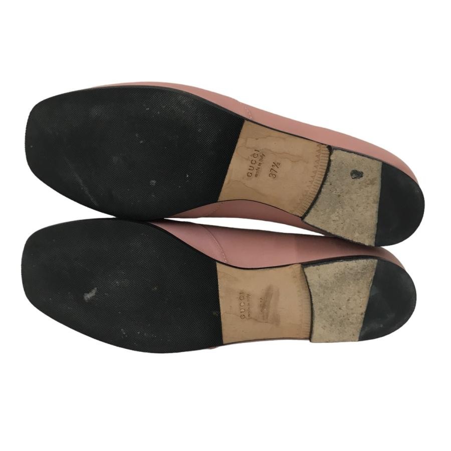 GUCCI Horsebit Leather Loafers Dress Shoes Size:37.5/JP:24.5 Pink 141155K Authen thumbnail 3