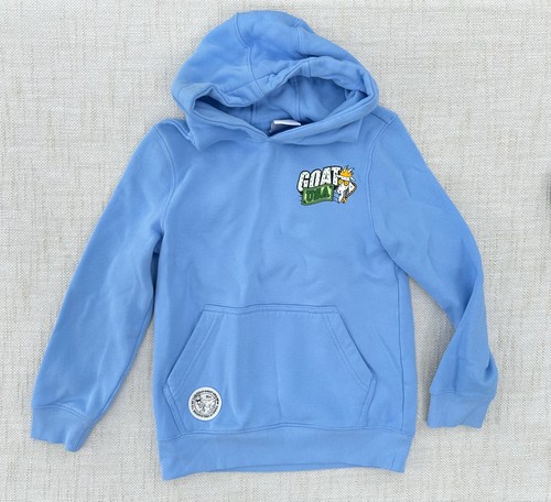 GOAT USA Hoodie Sweatshirt YOUTH SMALL Light Blue Goat Pullover Small 7 8