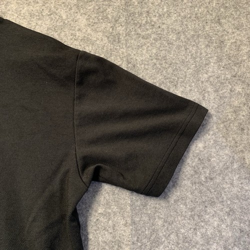Claiborne Polo Uomo L Nero Grigio Pima Cotone Manica Corta - Foto 9 di 13