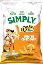 Simply Cheetos Puffs White Cheddar Cheese Flavored Snacks, 8 Ounce