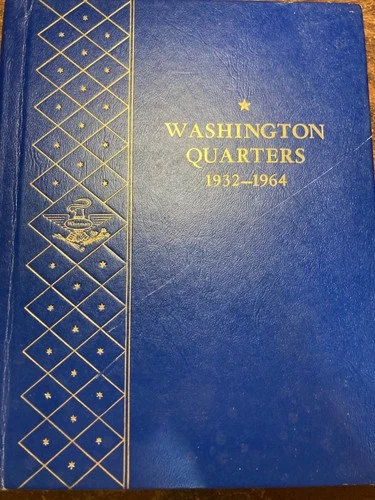 COMPLETE Silver Washington Quarter Set 1932-1964 (83 Coins) Whitman Album