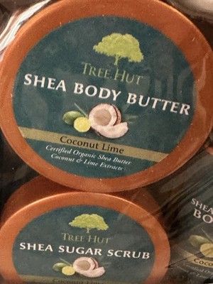 Tree Hut 24 Hour Intense Hydrating Shea Body Butter, Coconut Lime - 2 PACKUNGEN LOT