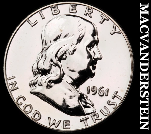 1961 Silver Franklin Half Dollar - Choice Gem Proof  Lustrous  #G8020
