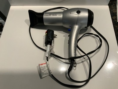 Revlon 1875 Tourmaline Ionic Hair Dryer Model RV54 preowned tested nice 