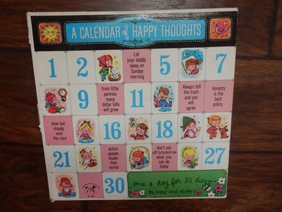A Calendar Of Happy Thoughts Rocking Horse Players 1950's Original Vinyl Album