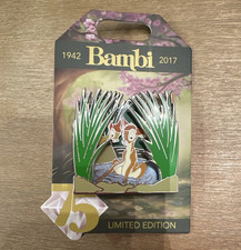 Disney Bambi 75th Anniversary Limited Edition Slider Pin 2017 Bambi
