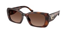 COACH HC8435U 5120T5 Cby82 Tortoise Brown Grad Polarized 54mm Women's Sunglasses