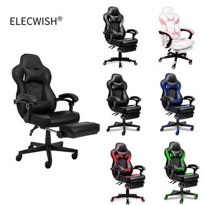 ELECWISH Gaming Chair Racing Ergonomic Office Chair PU Leather 