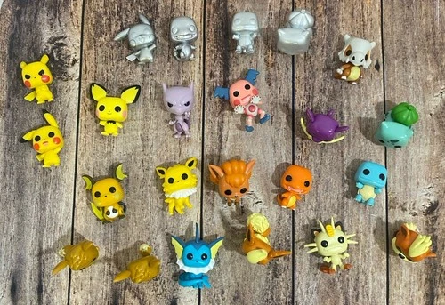 Mixed Lot Of 22 Pokemon Funko 1.5 Inch Mini Pop Figurines No Doubles