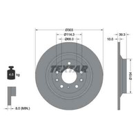 Textar 2X Bremsscheibe 92324803