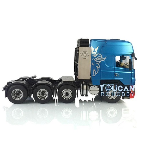 LESU 1:14 Scale 8*8 Metal Chassis RC Tractor Truck Model W/ Motor Equipment Rack - Picture 4 of 8