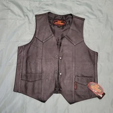 Vintage Bikers Vest Hot Leathers Small New
