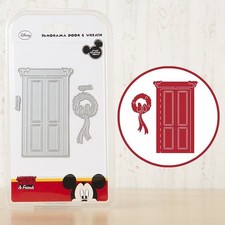 Disney Large Vintage Panorama Door Wreath Embellishment Die, Silver NEW