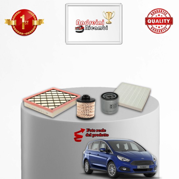 Set Service 4 Filter Ford S-MAX II 2.0 Tdci 110KW 150CV Von 2015->-image