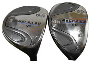RELEASE V5 3 WOOD (LOFT 17, 37 IN) AND 4 HYBRID  (LOFT 23, 35 IN) SET - RH