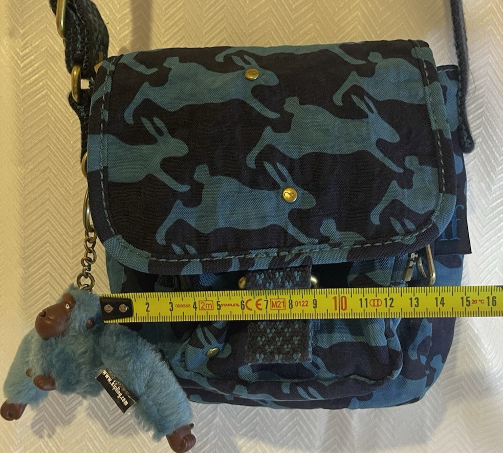 KIPLING Azure Blue 'Rabbit' Pattern Shoulder Bag … - image 19