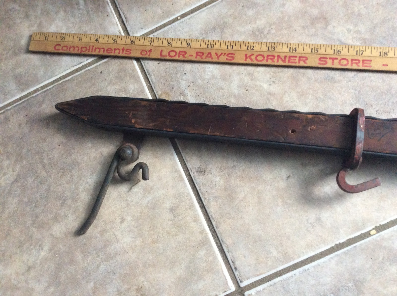 Primitive Fence Cutter Vintage Primitive Style Barb Wire Fence Stretcher , Country Farm Rustic ...