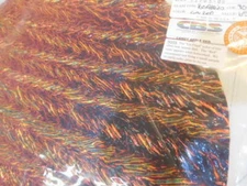 Dichroic Glass:CBS 90 COE Candy Apple Red on Granite Herringbone Ripl Blk - 3"Sq