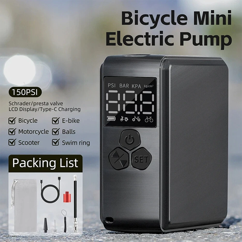 Mini electric on sale bike pump
