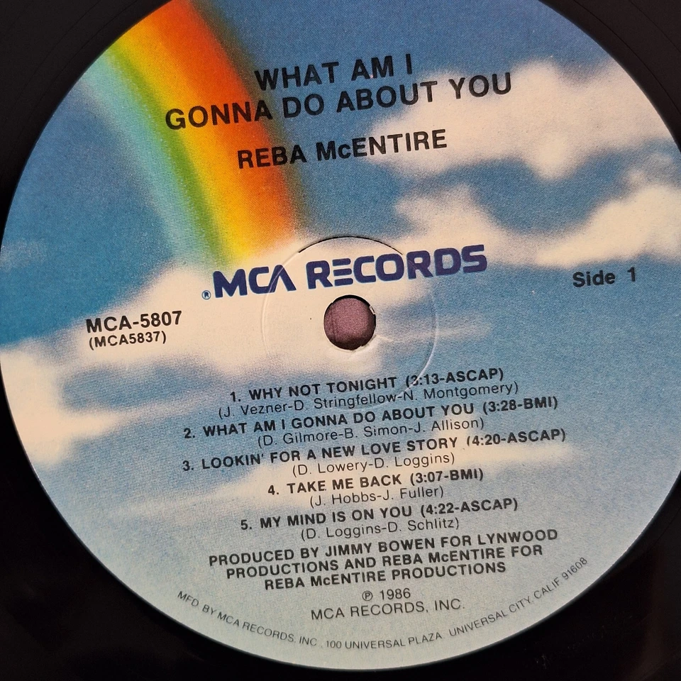 Reba McEntire What Am I Gonna Do About You 1986 Country LP Vinyl - Image 3 of 4