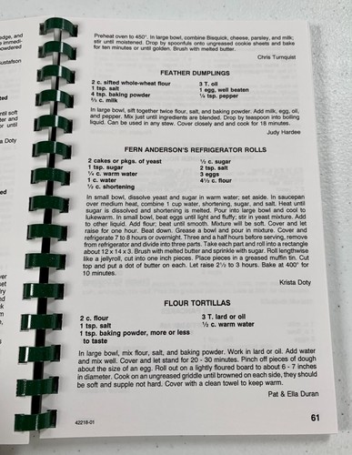2001 Aurora 1st Ward Aurora CO Recipes Cookbook Community Cook Book - Imagen 6 de 11