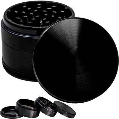 Großmühle - 4 Lagen 63x47MM Metall Kräutermühle - Schleifer für Kräuter Ro Tobcco