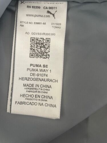 Men's PUMA X NANAMICA NWT Woven Full Zip Cordura Coat Jacket:539851-Gray-Size XL - Picture 6 of 11
