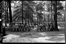 '40 Girl Scout Story Hour Willowbrook Pk Staten Island NYC Old Photo Negative C3