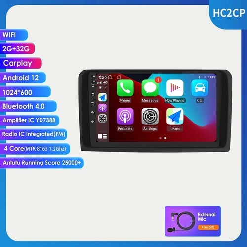 For Mercedes Benz ML/GL350 W164 X164 Android13 Car Stereo Radio GPS Navi CarPlay - Picture 3 of 17