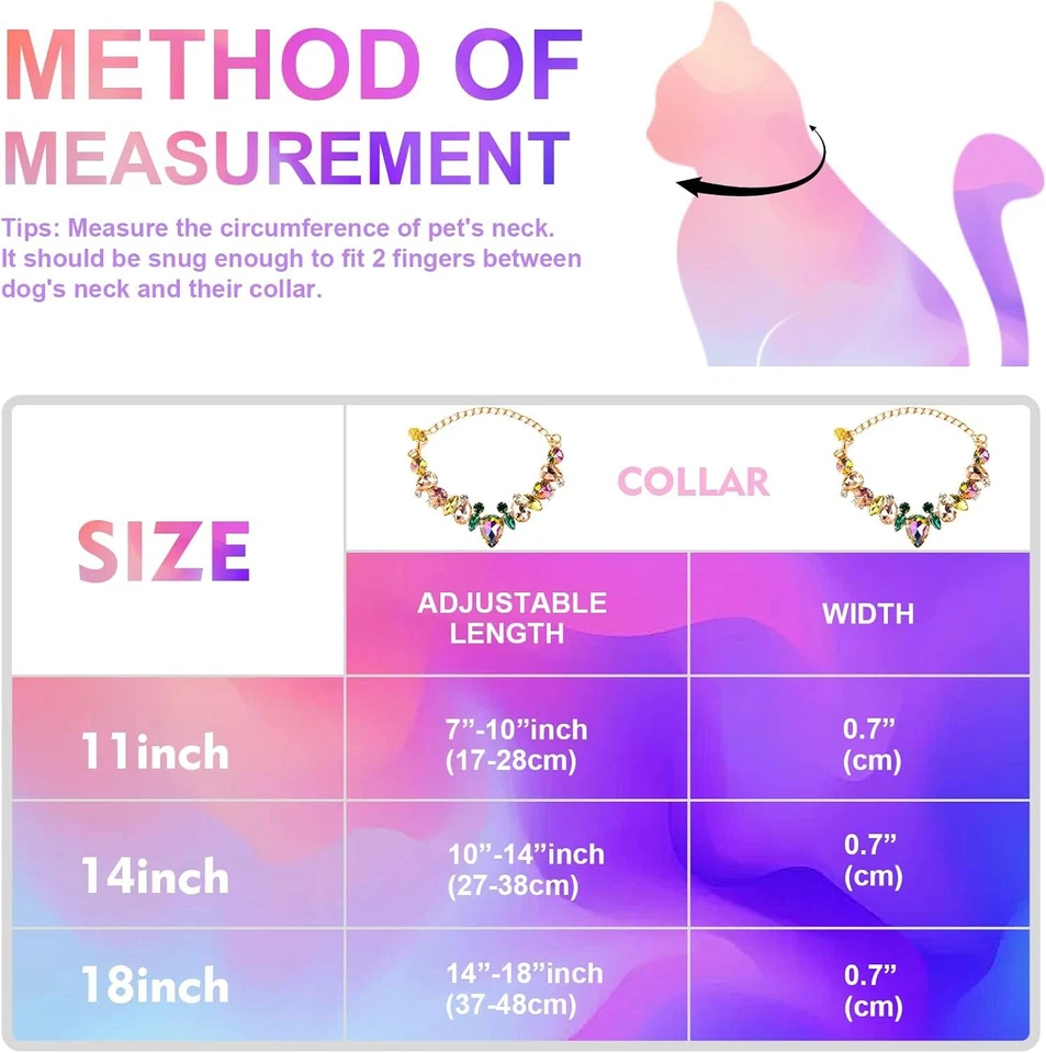 Perro Gato Diamante Estrás Collar Collar Cachorro Cristal Bling Mascota Accesorio Foto 4 de 4