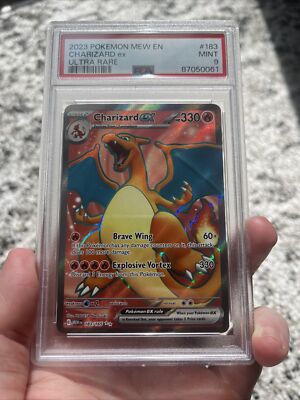 2023 Pokémon 151 - Charizard ex 183/165 - PSA 9 Mint Holo Ultra