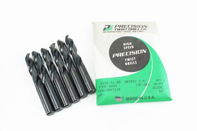 PRECISION TWIST DRILL Type 4ASM 135 DEG Size 11.50 Bohrer Kit 6x Stück 
