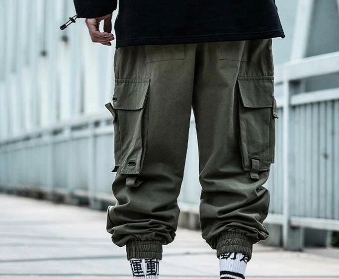 Cotton Blend Trendy Camo Color Cargo Denim Pants Men's - Temu