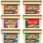GoldFish Chinese Curry Sauce - Sweet & Sour, Madras, Piri (Choose 4 Tub)