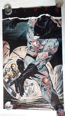BATMAN THE CULT 1987 BERNI WRIGHTSON  POSTER DC COMICS PROMO 21x36'' BATMAN 1980s