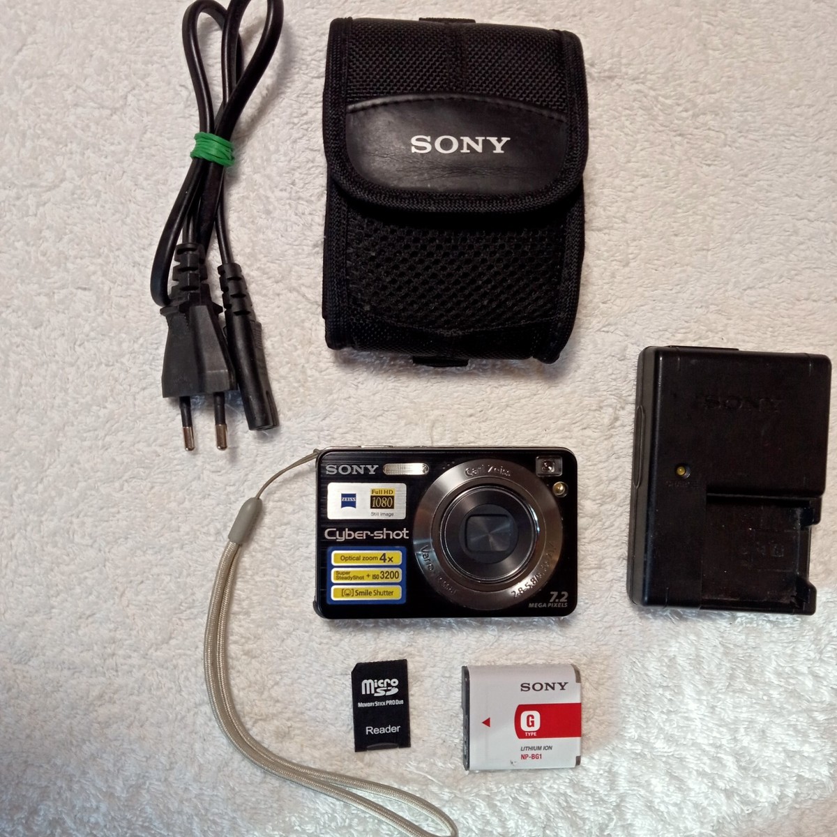 Sony Cyber-shot DSC-W120 7,2MP Digital Camera-Black ,Tested