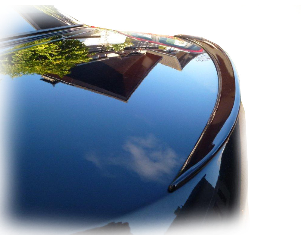 For Painted Gloss BLACK Slim Spoiler Abrupt Edge Lip for Tesla Model S