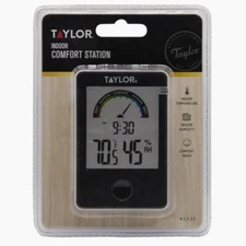 Taylor Indoor COMFORT STATION Level Hygrometer Digital Thermometer Humidity 1732